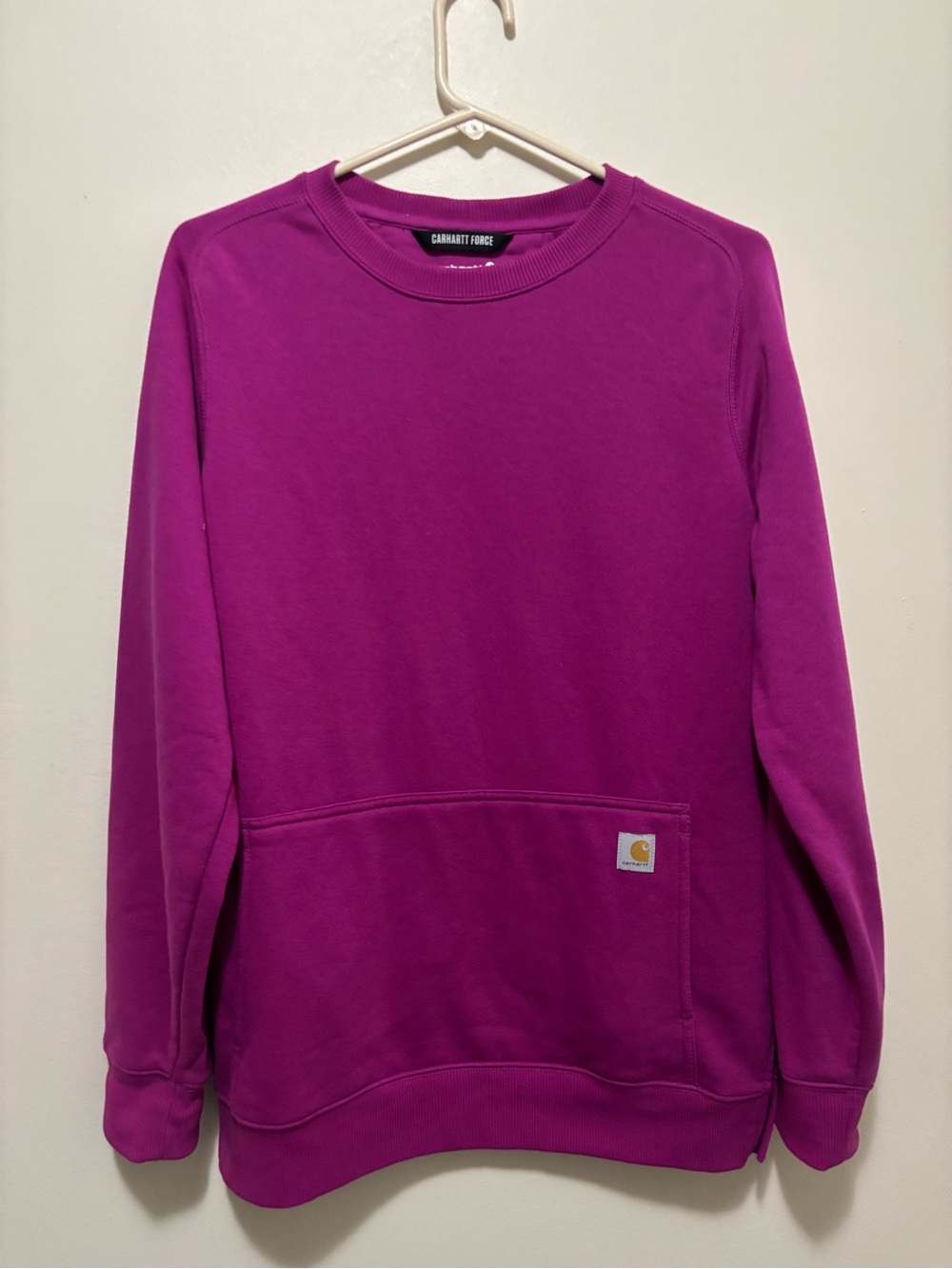 Carhartt Force Relaxed Fit Purple Tech Sweatshirt / Crewneck with Pocket